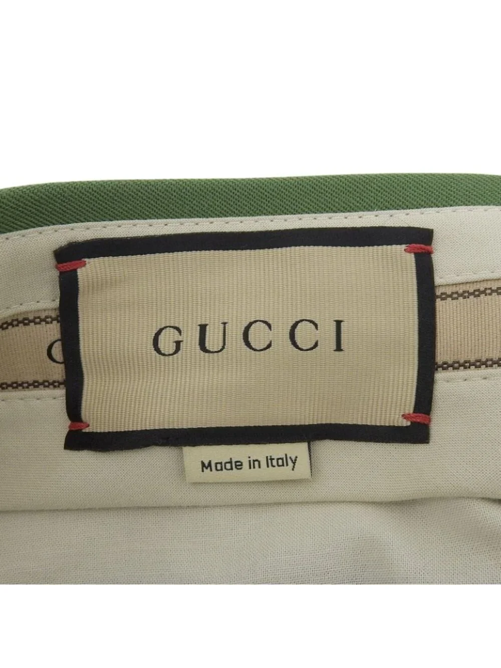 Gucci Wool Pleated Trousers Pants Green 46